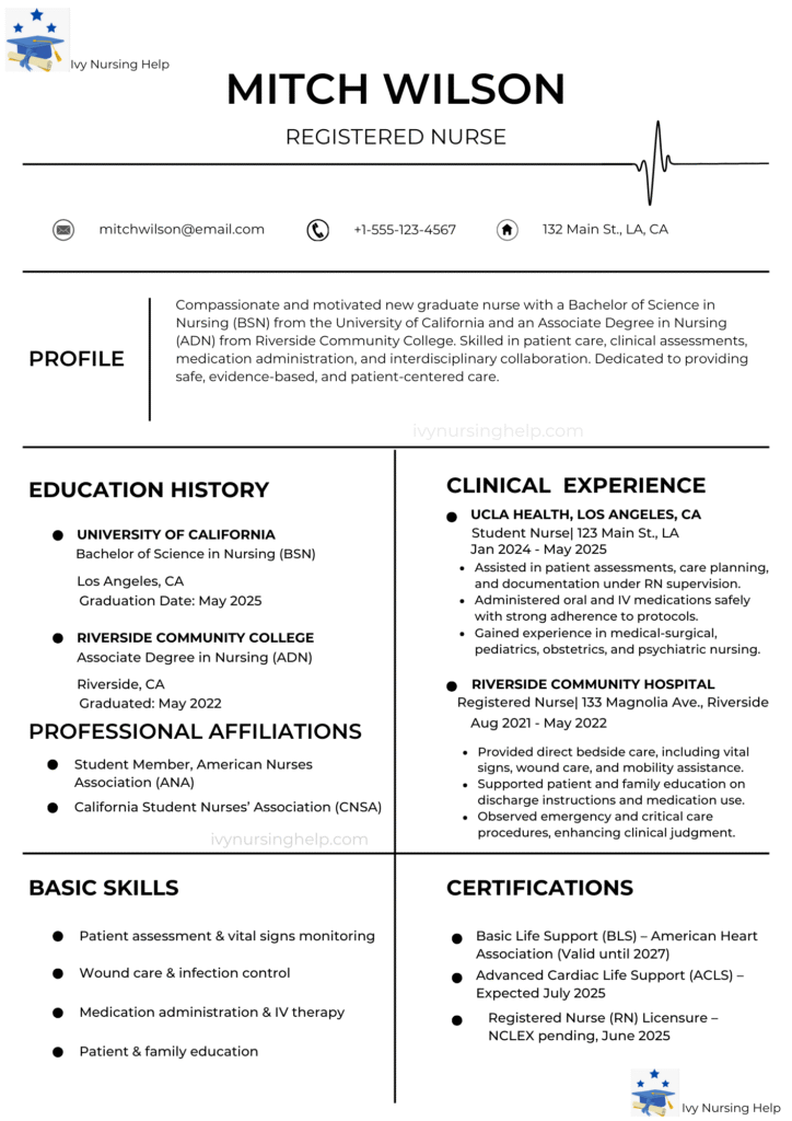 Nursing Resume Examples